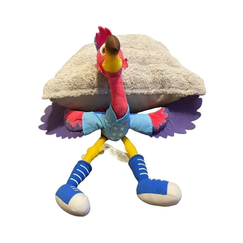 Disney Store Toy's Multicolor Junior T.O.T.S Freddy Flamingo Bird Plush Stuffed